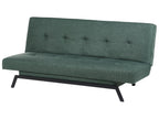 Sofa Bed LEEDS Fabric Green 3 Seater