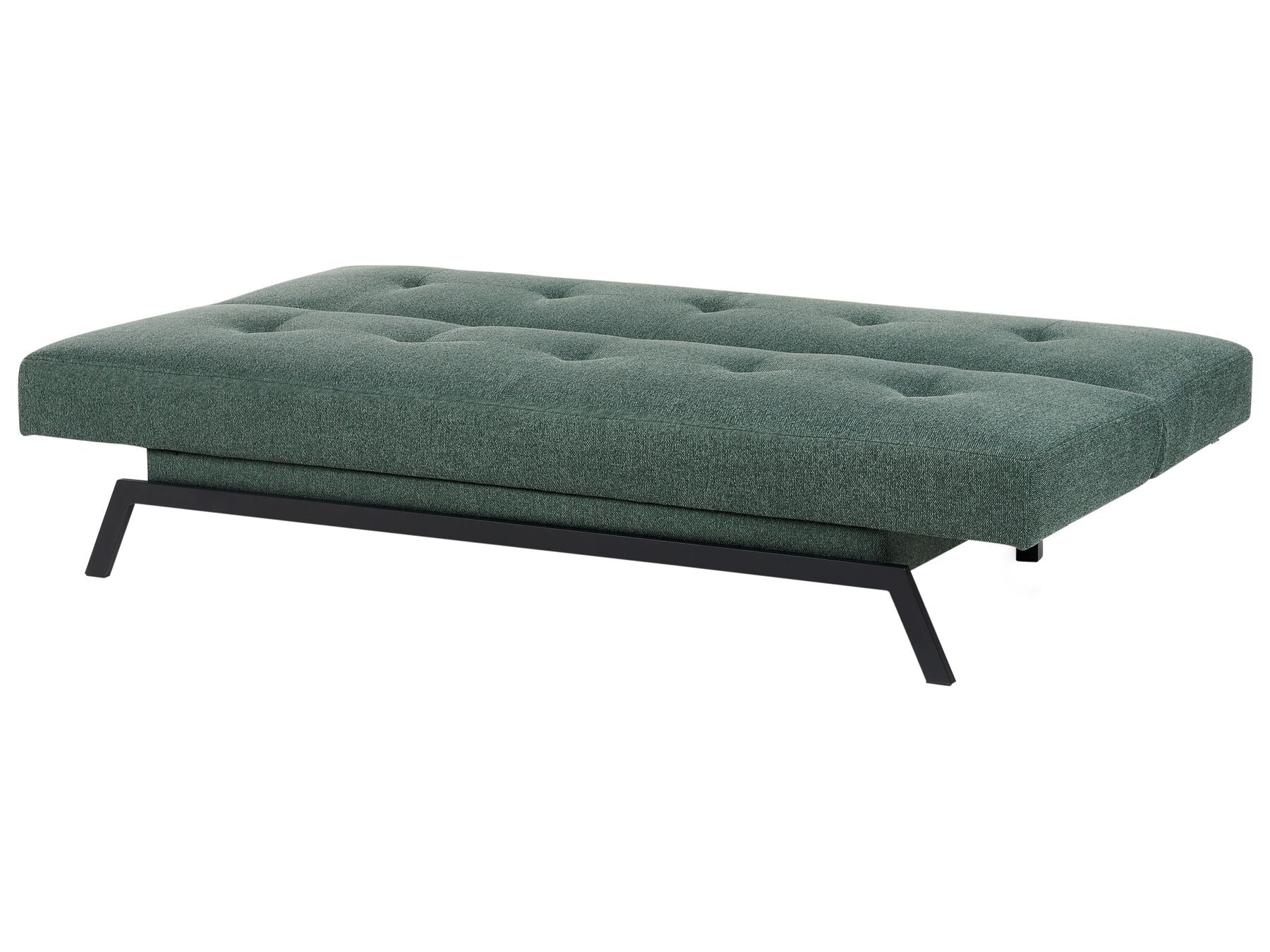 Sofa Bed LEEDS Fabric Green 3 Seater