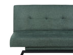 Sofa Bed LEEDS Fabric Green 3 Seater