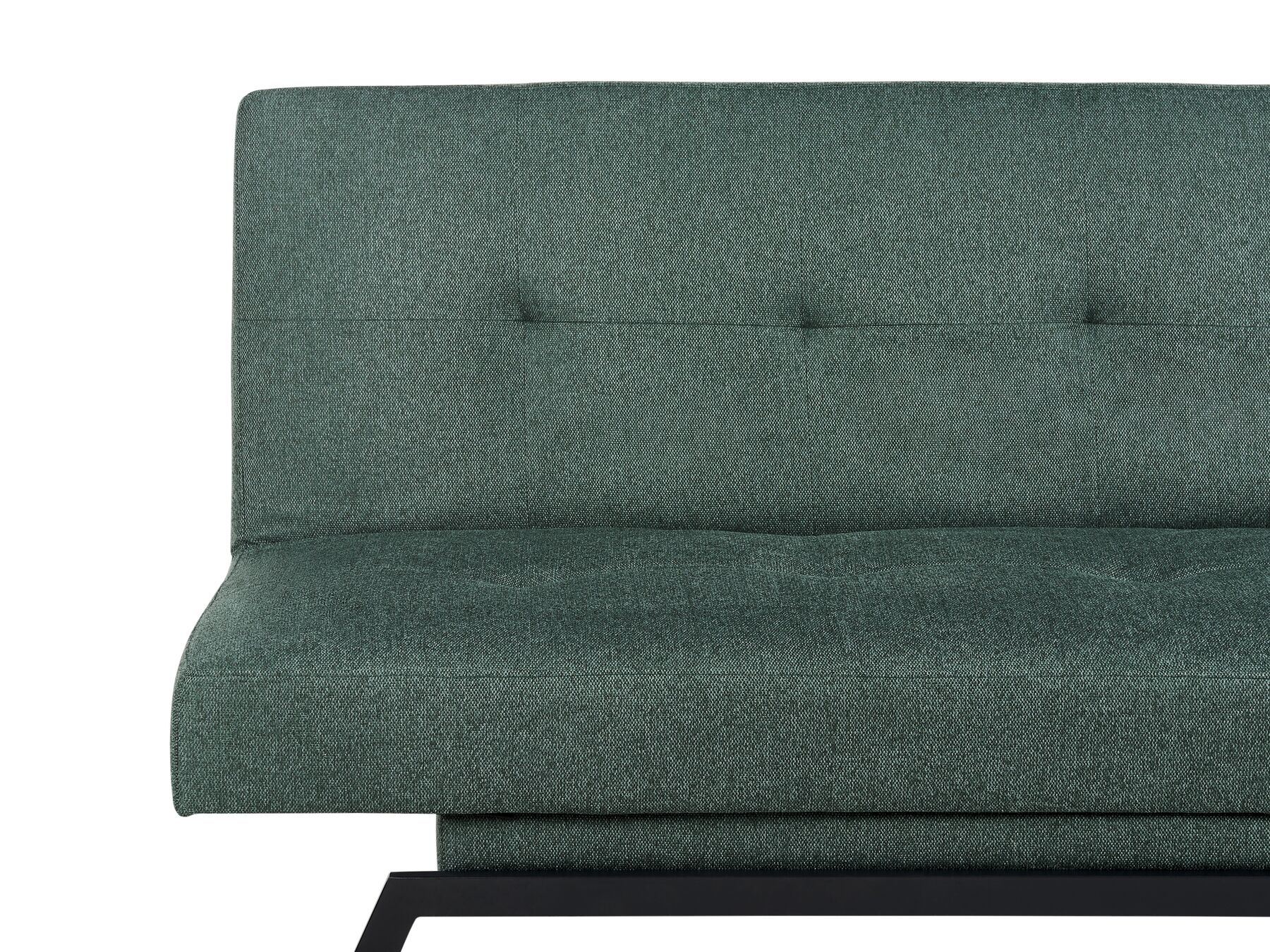 Sofa Bed LEEDS Fabric Green 3 Seater