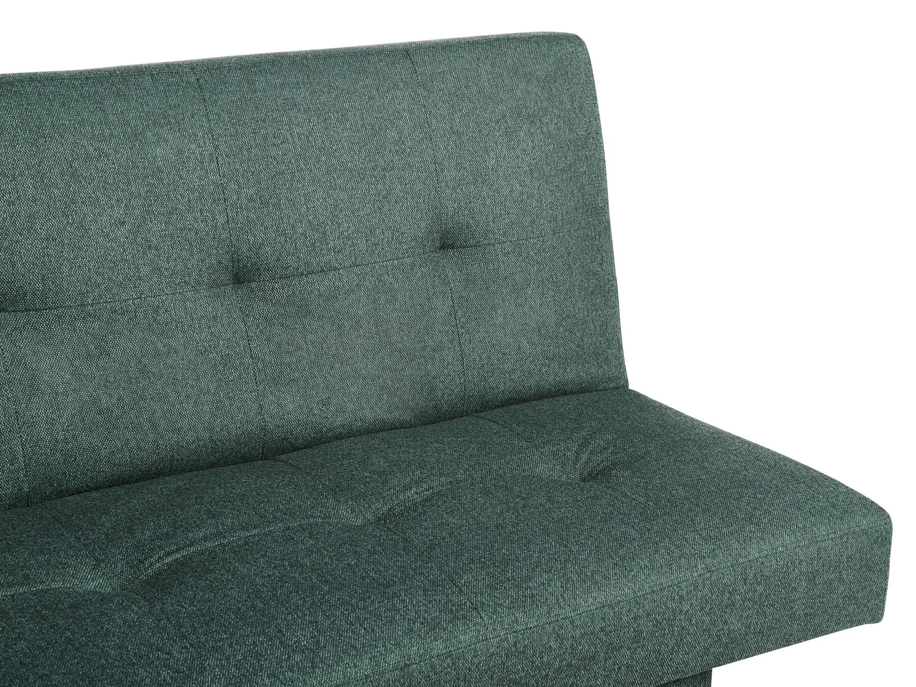 Sofa Bed LEEDS Fabric Green 3 Seater