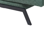 Sofa Bed LEEDS Fabric Green 3 Seater
