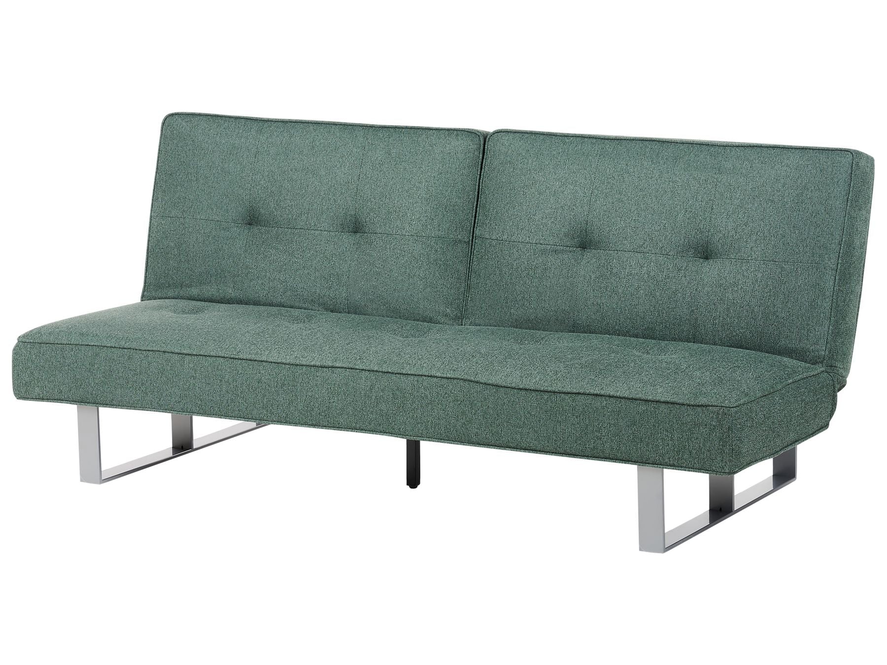 Sofa Bed DUBLIN Fabric Green 3 Seater