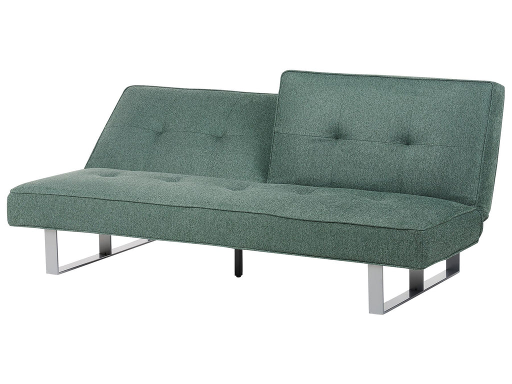 Sofa Bed DUBLIN Fabric Green 3 Seater
