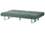 Sofa Bed DUBLIN Fabric Green 3 Seater