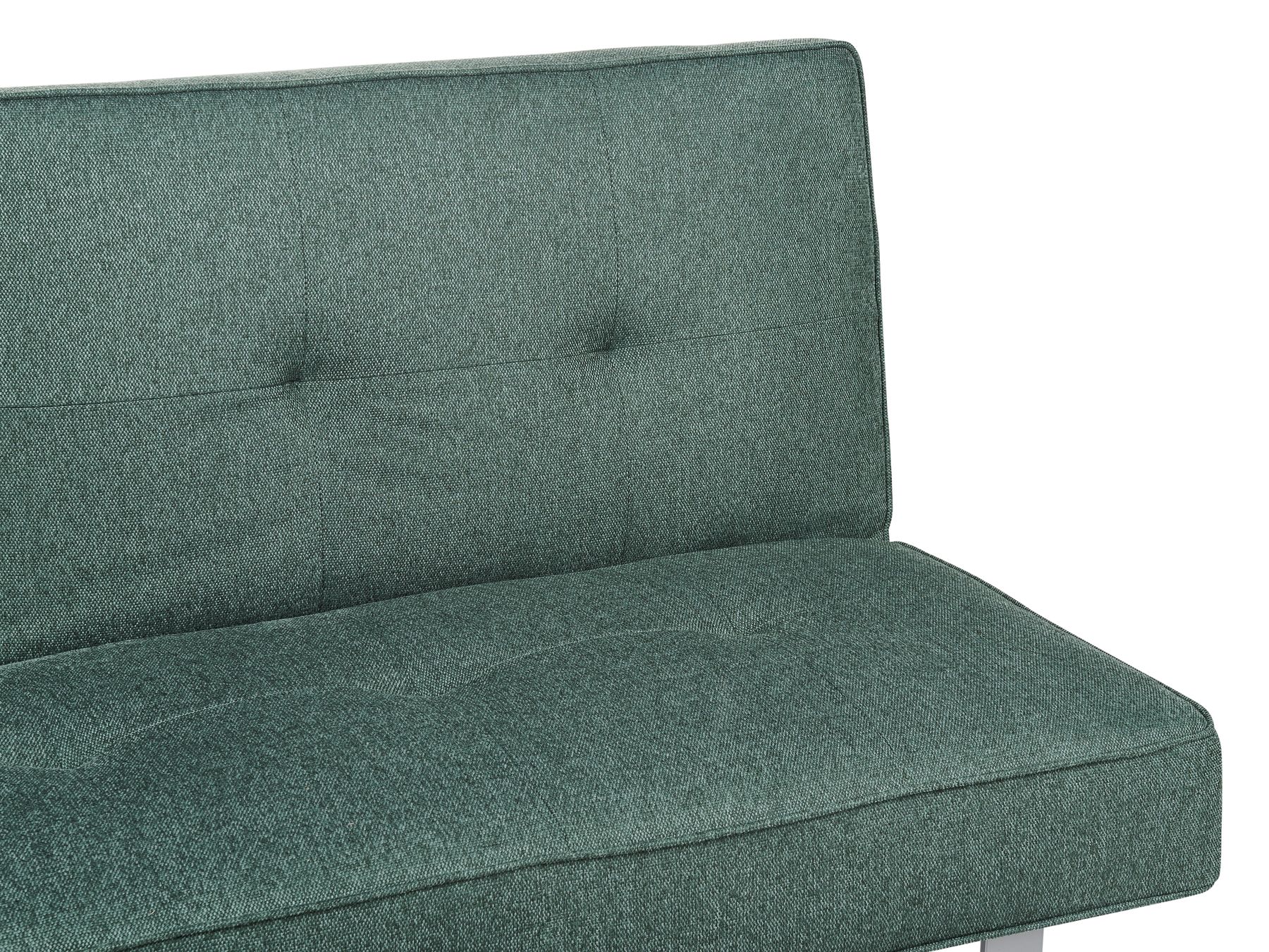 Sofa Bed DUBLIN Fabric Green 3 Seater