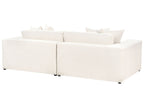 3 Seater Sofa White GLORVIKA II
