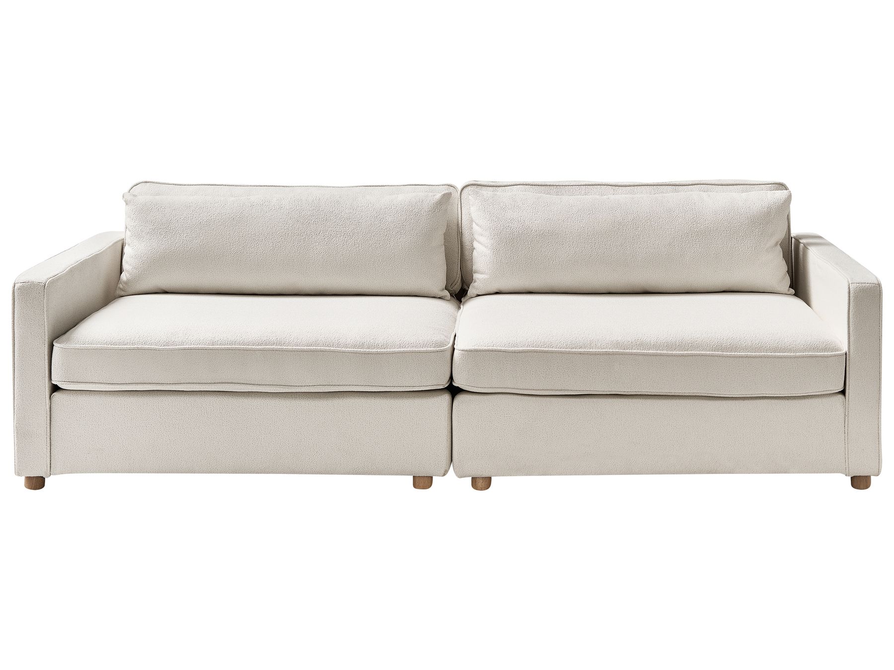 3 Seater Boucle Sofa Off-White VINSTRA