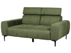 2 Seater Fabric Sofa Green VEGAMO