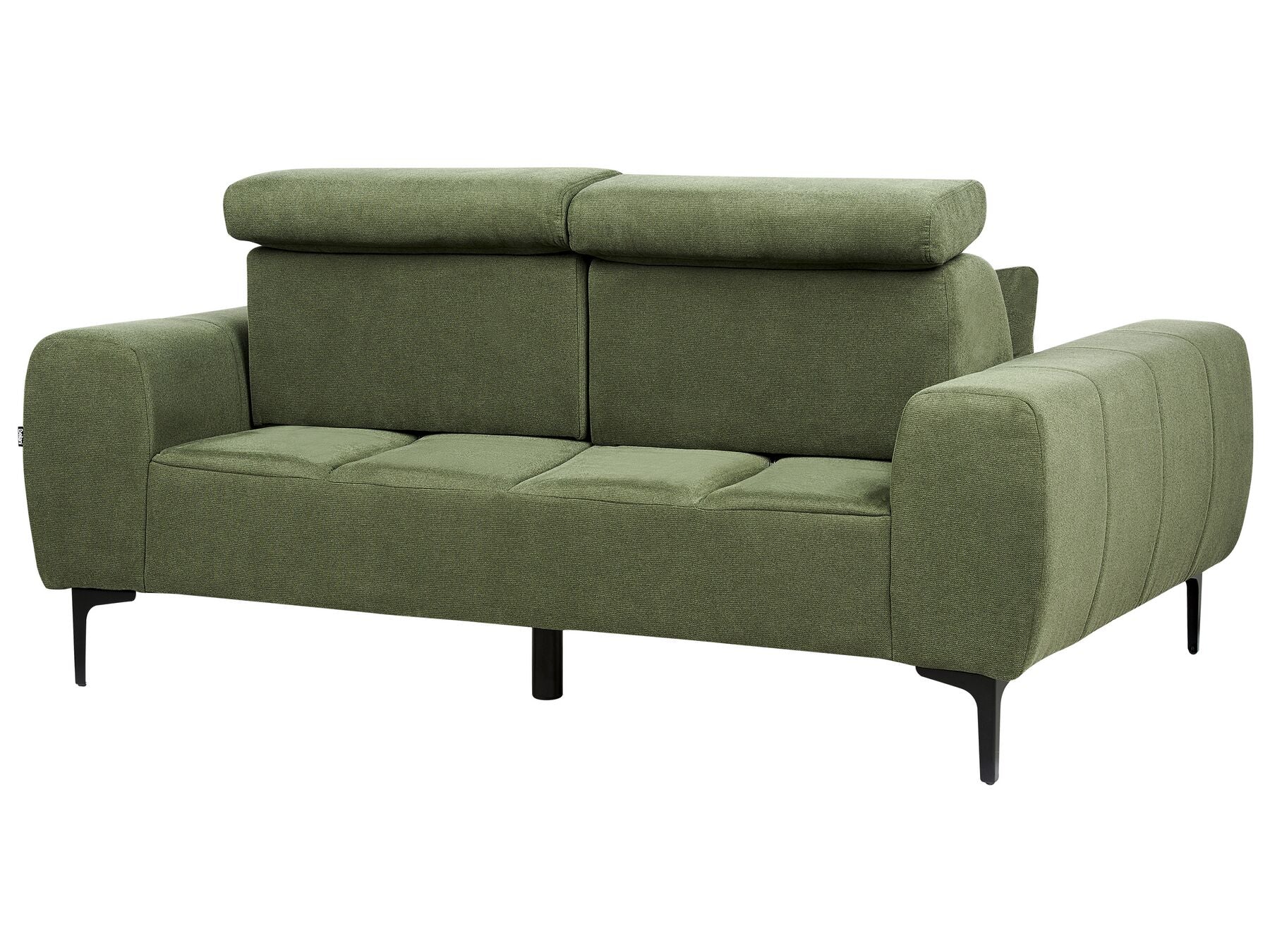 2 Seater Fabric Sofa Green VEGAMO