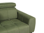 2 Seater Fabric Sofa Green VEGAMO