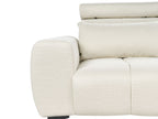 2 Seater Fabric Sofa Cream VEGAMO