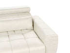 2 Seater Fabric Sofa Cream VEGAMO