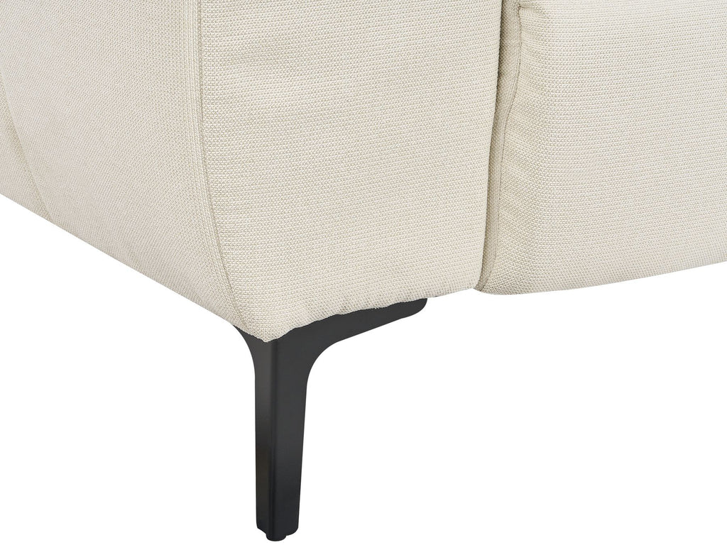 2 Seater Fabric Sofa Cream VEGAMO