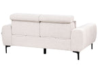 2 Seater Fabric Sofa Beige VEGAMO