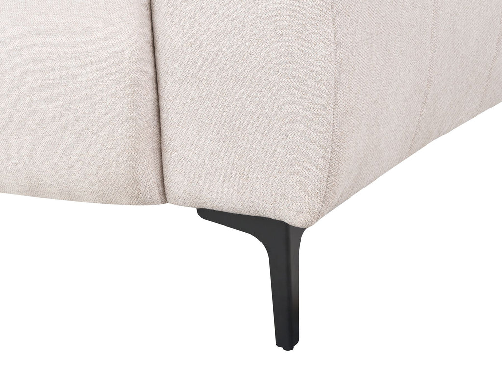2 Seater Fabric Sofa Beige VEGAMO