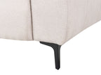 2 Seater Fabric Sofa Beige VEGAMO