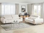 2 Seater Boucle Sofa White VEGAMO