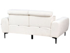 2 Seater Boucle Sofa White VEGAMO