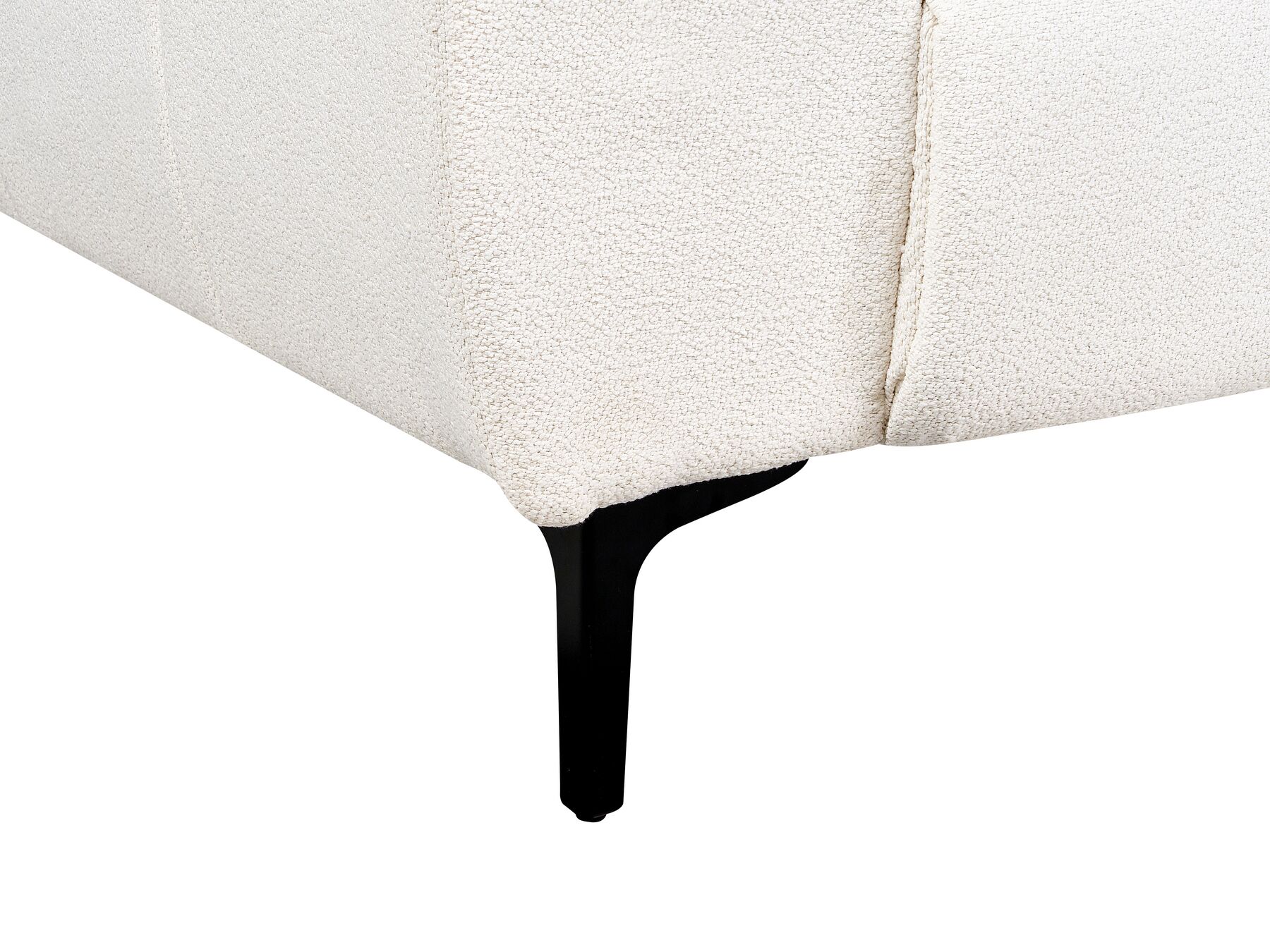2 Seater Boucle Sofa White VEGAMO