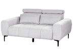 2 Seater Fabric Sofa Grey VEGAMO