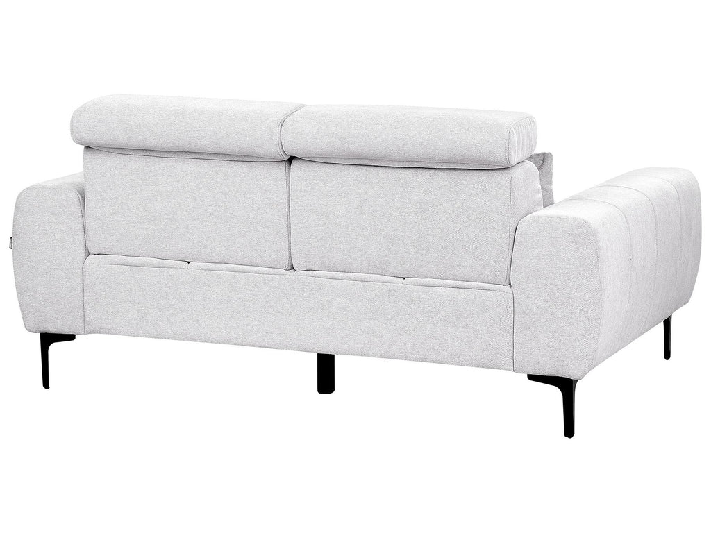 2 Seater Fabric Sofa Grey VEGAMO