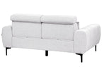 2 Seater Fabric Sofa Grey VEGAMO