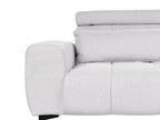 2 Seater Fabric Sofa Grey VEGAMO