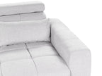 2 Seater Fabric Sofa Grey VEGAMO