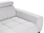 2 Seater Fabric Sofa Grey VEGAMO
