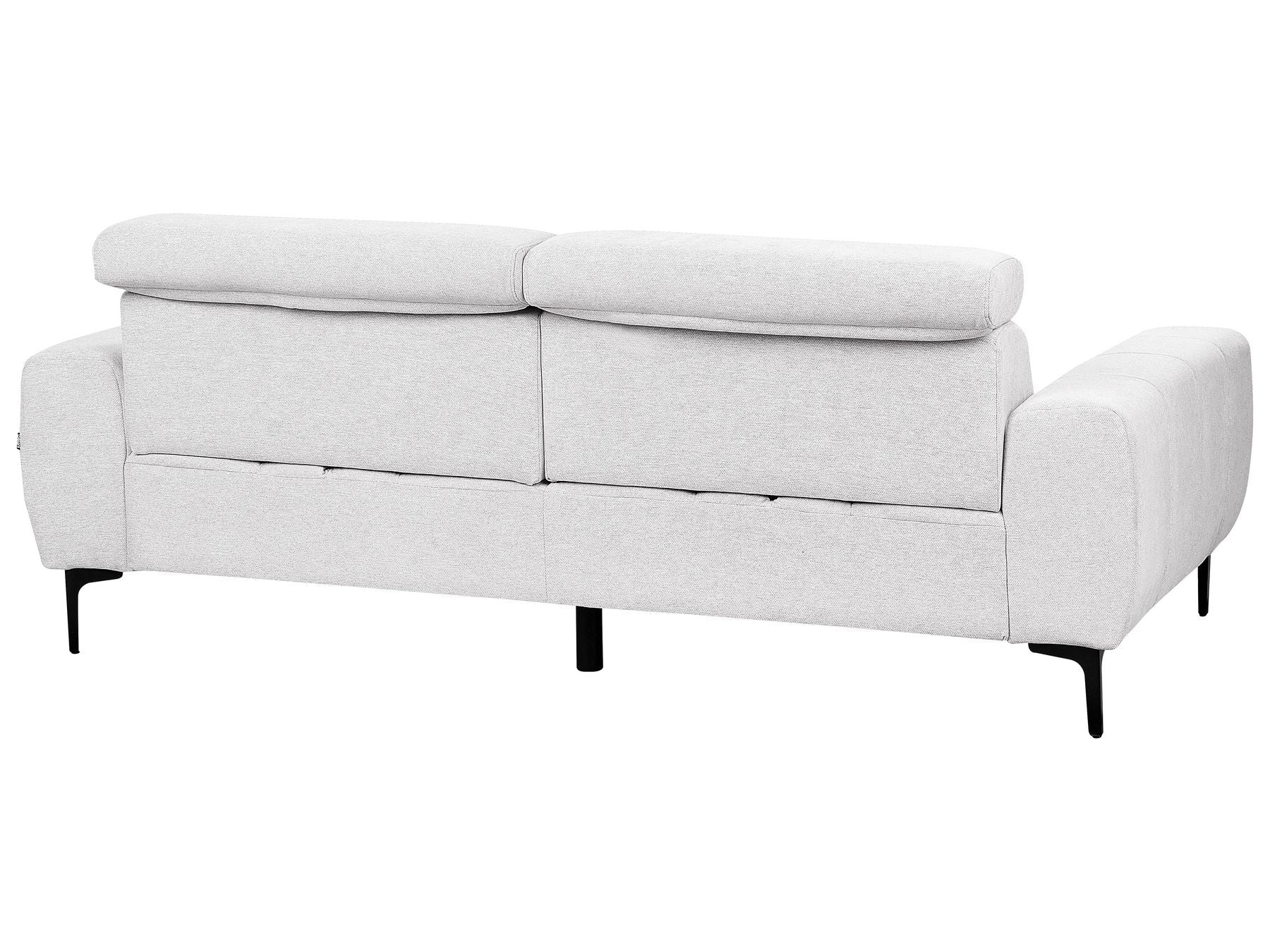 3 Seater Fabric Sofa Grey VEGAMO