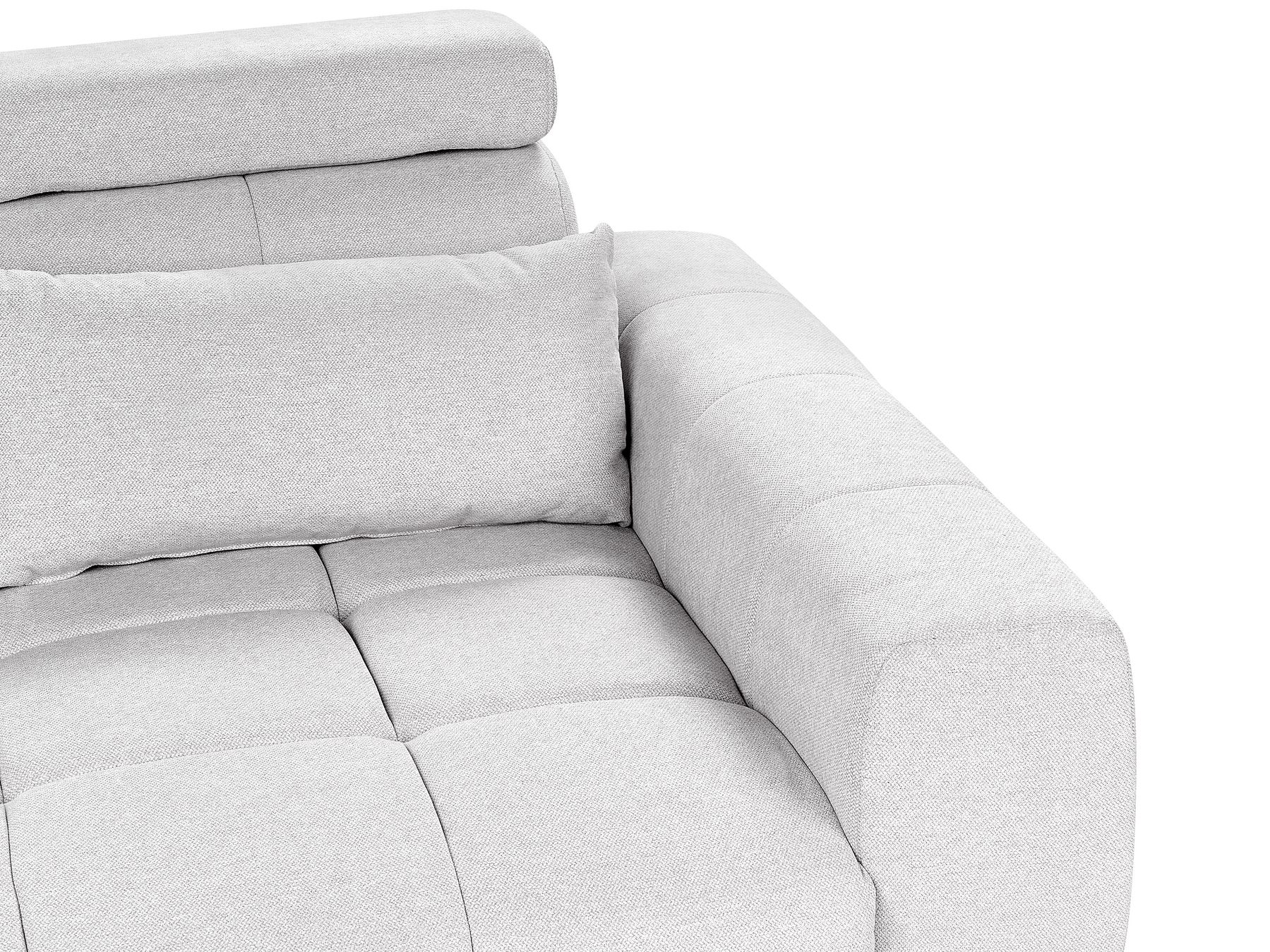 3 Seater Fabric Sofa Grey VEGAMO