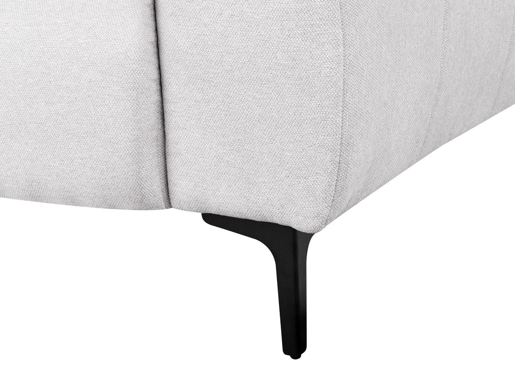 3 Seater Fabric Sofa Grey VEGAMO
