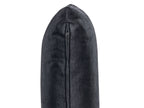 3 Seater Velvet Sofa Black VEGAMO