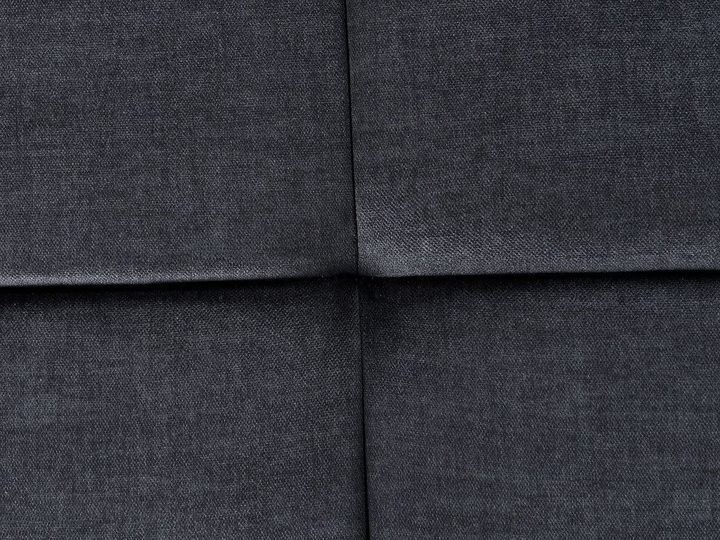 3 Seater Velvet Sofa Black VEGAMO