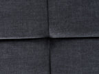 3 Seater Velvet Sofa Black VEGAMO