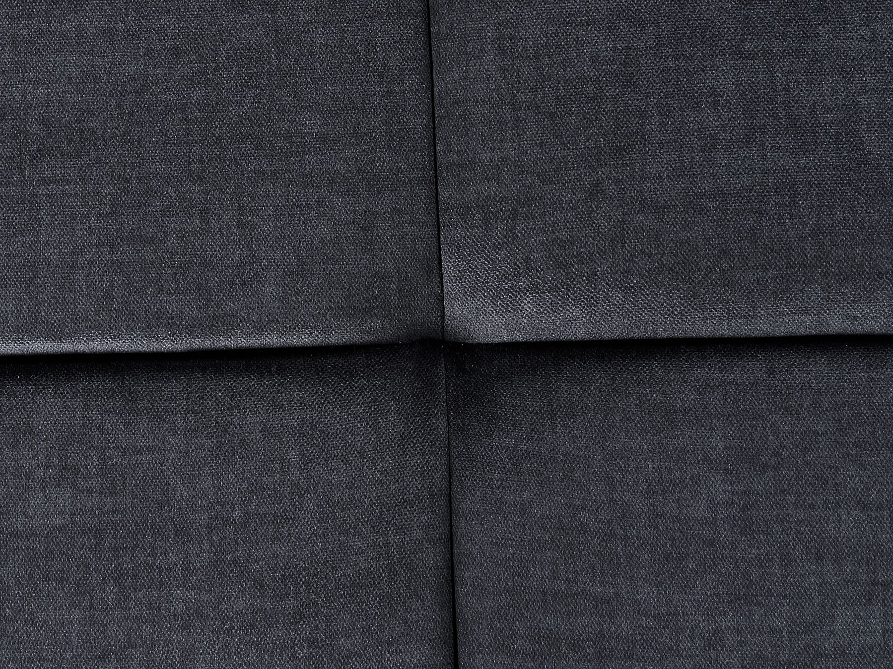 3 Seater Velvet Sofa Black VEGAMO
