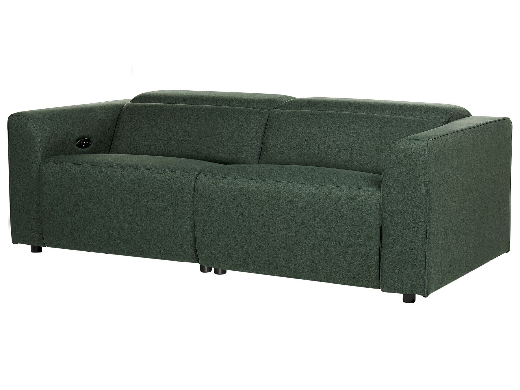 Fabric Electric Recliner Sofa with USB Port Green ULVEN