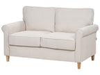 2 Seater Fabric Sofa Light Beige RONNEBY