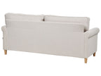 3 Seater Fabric Sofa Light Beige RONNEBY