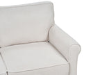3 Seater Fabric Sofa Light Beige RONNEBY