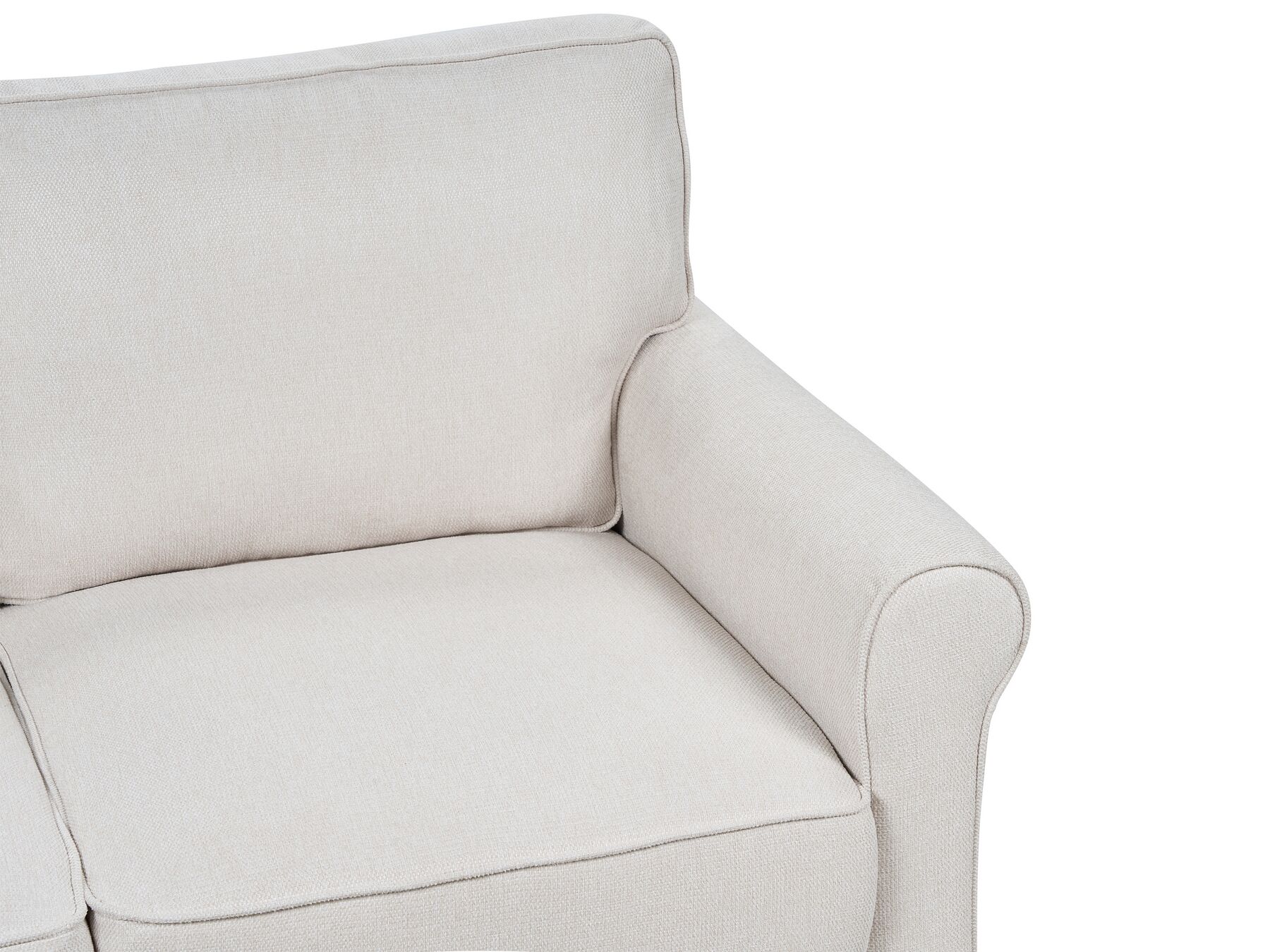 3 Seater Fabric Sofa Light Beige RONNEBY
