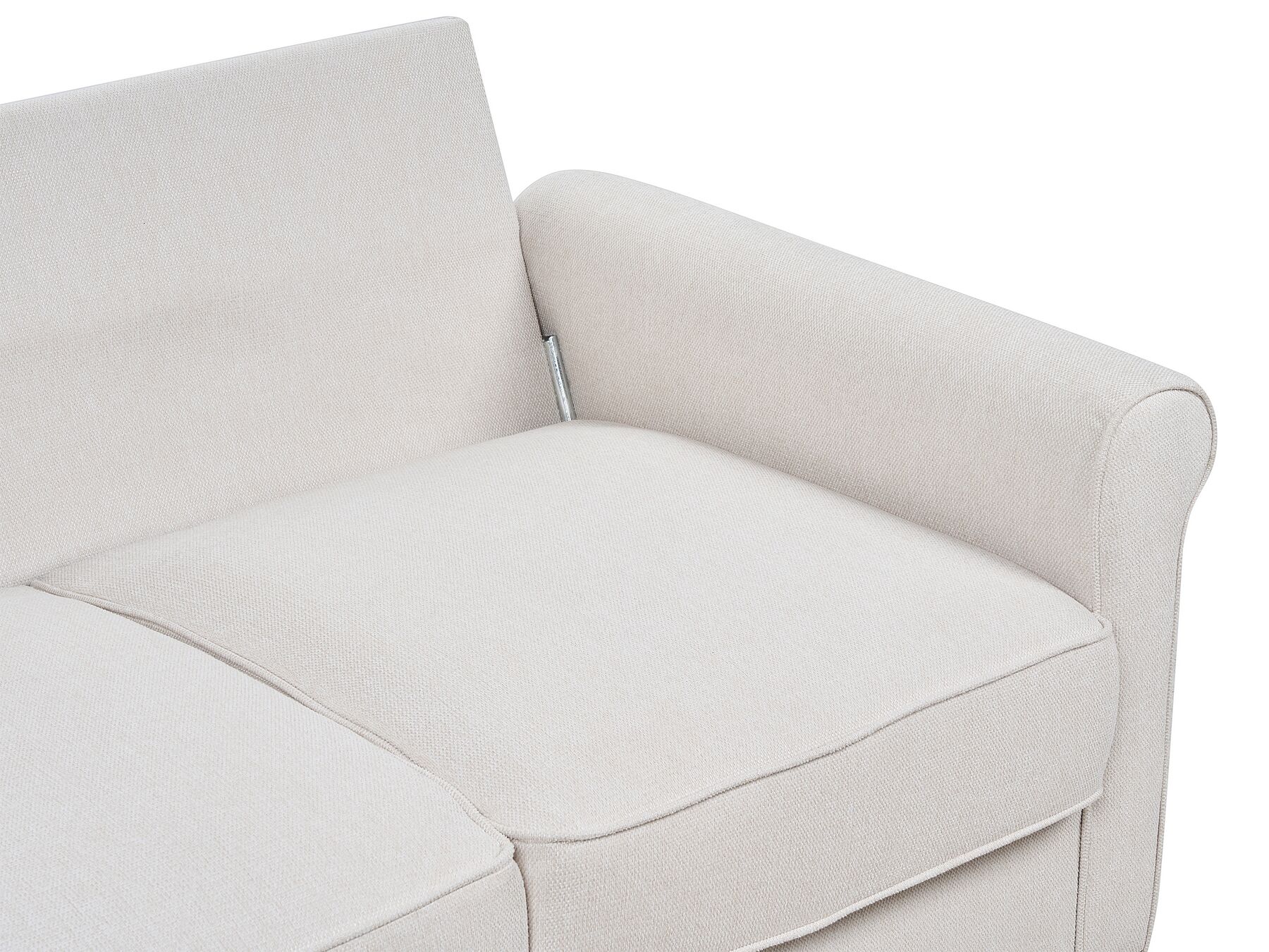 3 Seater Fabric Sofa Light Beige RONNEBY