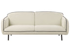 Fabric Sofa with Ottoman Light Beige TONSBERG
