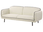 Fabric Sofa with Ottoman Light Beige TONSBERG
