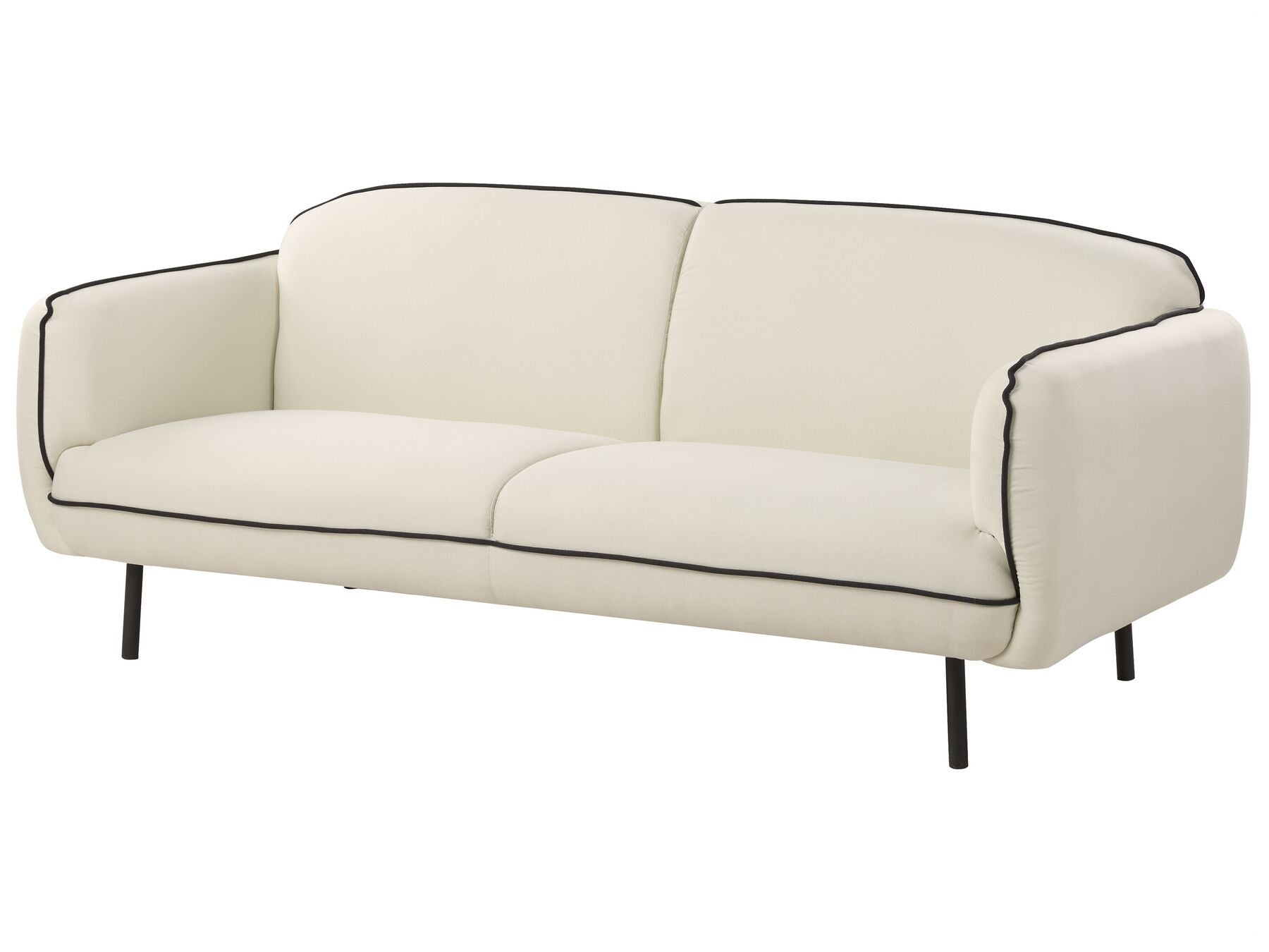 Fabric Sofa with Ottoman Light Beige TONSBERG