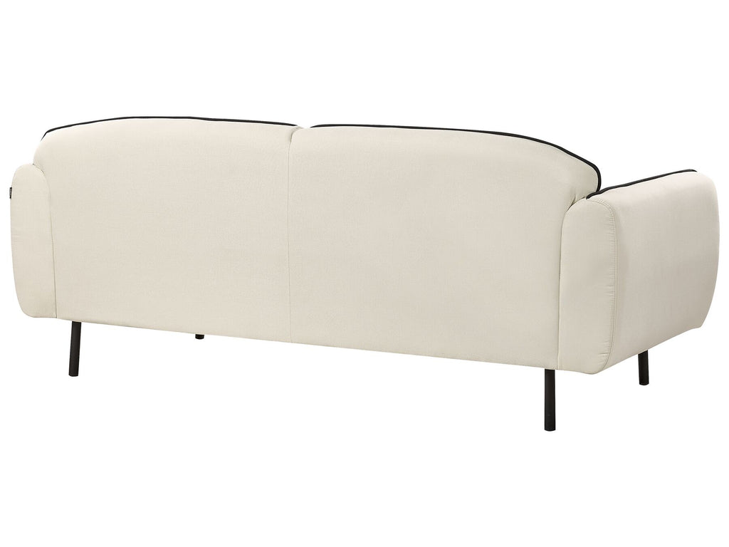 Fabric Sofa with Ottoman Light Beige TONSBERG