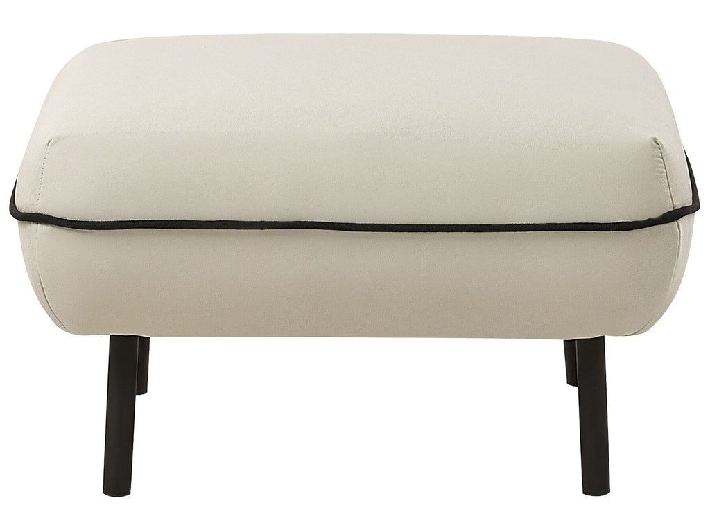 Fabric Sofa with Ottoman Light Beige TONSBERG