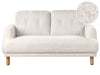 2 Seater Boucle Sofa White