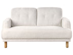 2 Seater Boucle Sofa White TUVE